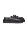 Ugg Black Tasman Leather Regenerate Mules