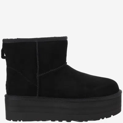 UGG BLACK ULTRA MINI CLASSIC ANKLE BOOTS