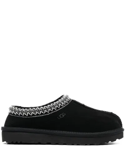 UGG BLACK WRAP-AROUND SLEEPERS SABOT