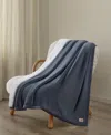 Ugg Bliss Faux-fur Throw, 50" X 70" In Blue