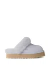 Ugg Blue Platform Slippers In Blue