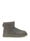 Ugg 10mm Mini Classic Ii Shearling Boots In Gray