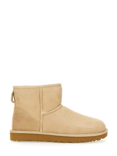 Ugg Classic Mini Ii Ankle Boots In Beige