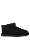 Ugg Classic Ultra Mini Sheepskin Ankle Boots 7-10 Yea In Black