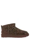 Ugg Classic Ultra Mini Ankle Boots In Brown