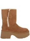 Ugg Mid-calf Shearling-lined Brown Boots In Brown