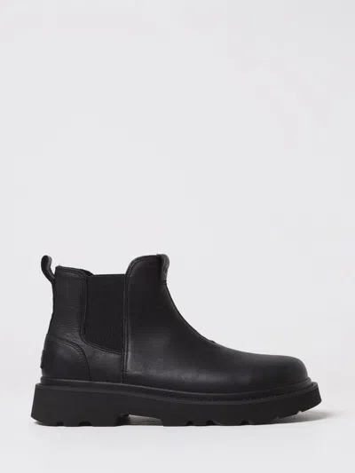 Ugg Lug Chelsea Ankle Boots In Black