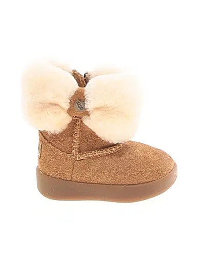 Pre-owned Ugg Kids' Booties In Tan