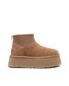 Ugg Mini Puffer Platform Ankle Boot In Beige