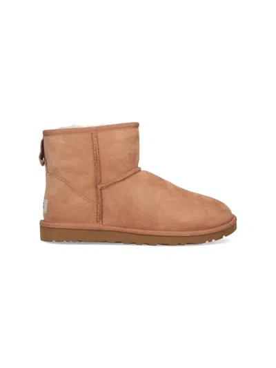 Ugg Classic Mini Ankle Boots. In Beige