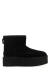 Ugg Classic Mini Platform Womens Suede Ankle Boots In Black