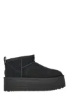 Ugg Round-headed Flat-bottomed Short Boots In Black