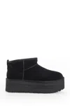 Ugg Classic Ultra Mini Platform Ankle Boots In Black