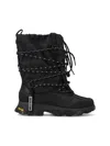 Ugg Fabric Metropeak Chunky Sole High-top Boots In Black