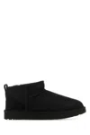 Ugg Classic Ultra Mini Ankle Boots In Black In Suede