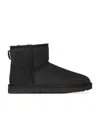 Ugg Black Rubber Ankle Boots In Black