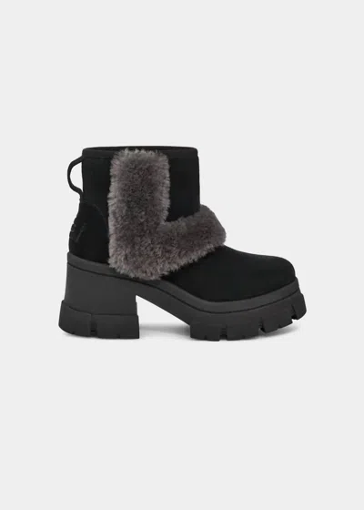 Ugg Boots Brooklyn Sunburst Platform Heeled Boot In Black