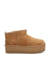 Ugg Woman Classic Mini Platform Boots Shoes In Brown