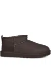 Ugg Dusted Cocoa Classic Ultra Mini Ankle Boots In Brown
