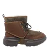 Ugg Ankle Boots With Round Toe And Pull Tab In Brown