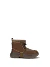 Ugg Ankle Boots With Round Toe And Pull Tab In Brown
