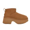 Ugg Brown 'ultra Mini New Heights' Boots In Castagna
