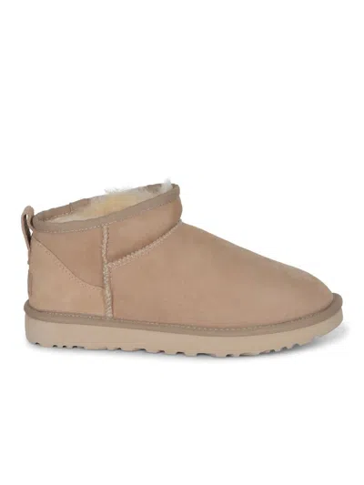 Ugg Boots  "classic Ultra Mini" In Neutral