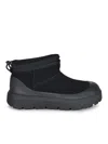 Ugg Suede Classic Ultra Mini Weather Hybrid Ankle Boots In Black