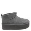 Ugg Stivaletto Donna Classic Ultra Mini Con Plateau Sand In Gray