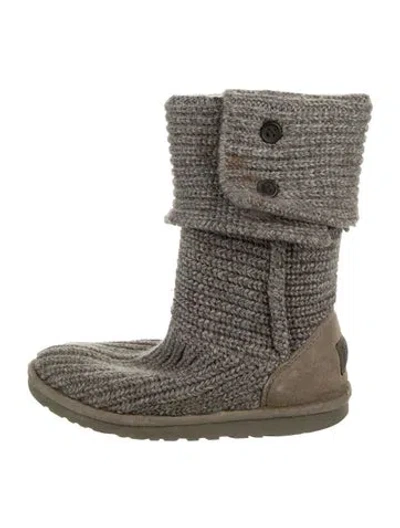Pre-owned Ugg Boots In Gray