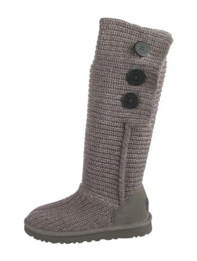 Pre-owned Ugg Boots In Gray