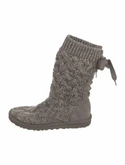 Pre-owned Ugg Boots In Gray