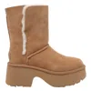 Ugg Camel Suede Esmee Boots In Multi