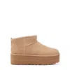 Ugg Classic Ultra Mini 1135092-san Platform Boots Women Sand Suede Comfort Ankle In San