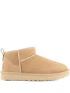 Ugg Classic Ultra Mini Suede Boots For Woman In Brown
