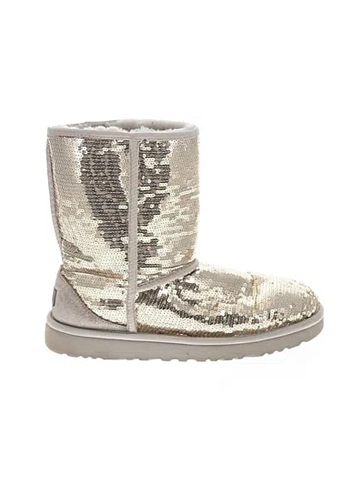 Pre-owned Ugg Boots In Silver