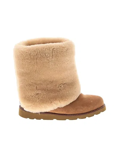 Pre-owned Ugg Boots In Tan