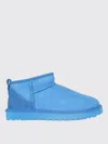 Ugg Classic Ultra Mini Suede Ankle Boots In Blue