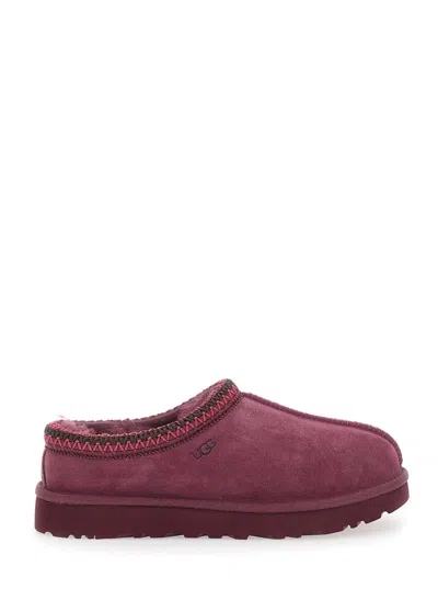 UGG BORDEAUX MULES WITH ALMOND TOE AND EMBROIDERY IN SUEDE WOMAN