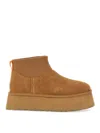 Ugg W Classic Mini Dipper Suede Ankle Boots In Beis