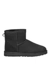 Ugg Mini Classic High Heels Ankle Boots In Black Suede In Black