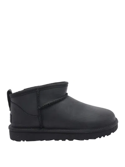 Ugg Black Classic Ultra Mini Booties