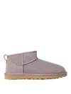 Ugg Classic Ultra Mini Suede Ankle Boots In Light Purple