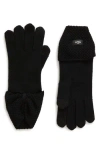 Ugg ® Bow Knit Gloves In Black