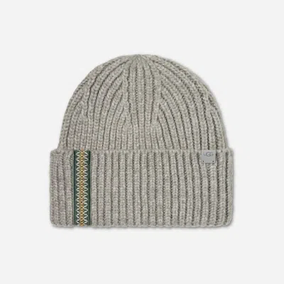 Ugg ®braid Beanie In Cobble/green Stone