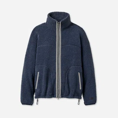 Ugg ®braid Full-zip Jacket Tops In Eve Blue