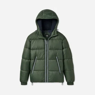 Ugg ®braid Puffer Jacket Nylon In Arugula