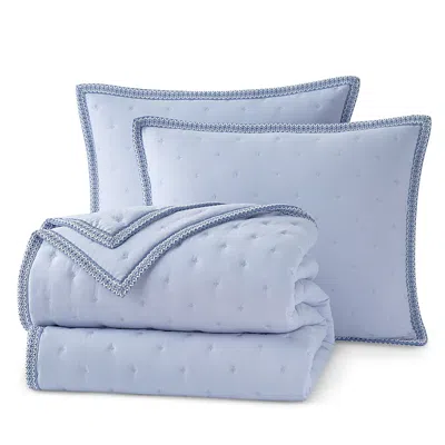 Ugg Braid Quilt Set, Twin Twinxl In Blue