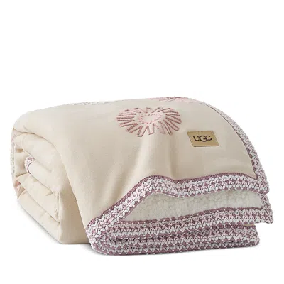 Ugg Braid Throw Blanket, 50 X 70 In Pink