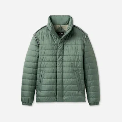 Ugg ®braid Zip Jacket In Green Stone